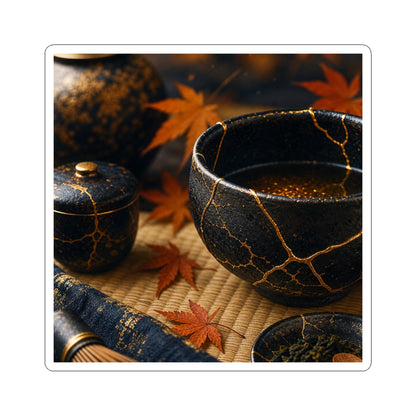 Candlelight Tea Ceremony Sticker - Kintsugi Seijaku
