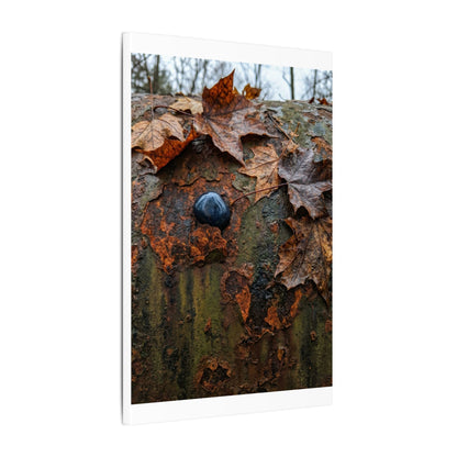 Datsuzoku Rust Patina Canvas Art - Dark Japandi Moody Minimal