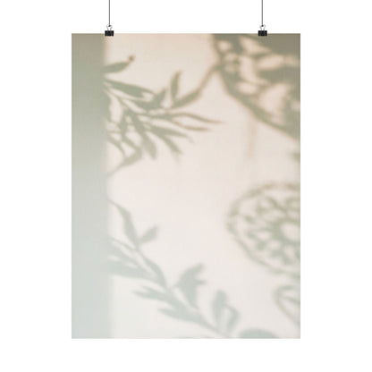 Cozy Shadow Play Wall Art Print - Japanese Pattern Japandi Art Print