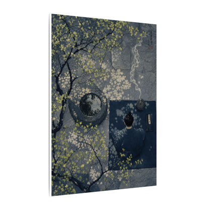 Spring Incense Smoke Ukiyo E Inspired Canvas Art | Tranquil Decor