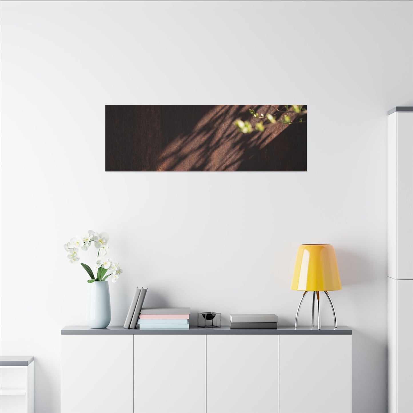Rust Patina Moody Minimal Canvas Art | Sophisticated Dark Japandi Art