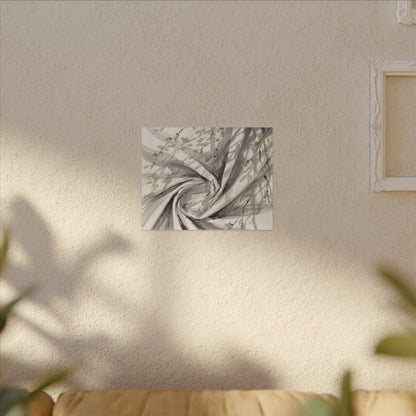 Silk Drape Spring Canvas Art | Zen Contemplative Design