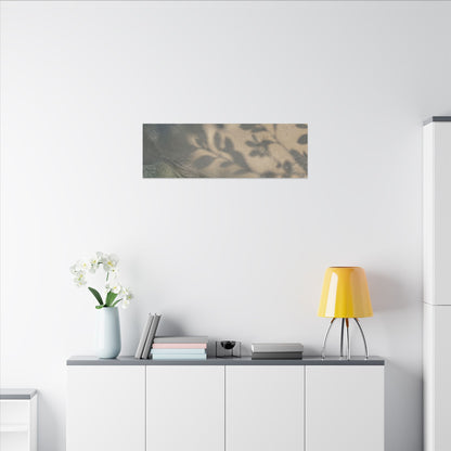 Japandi Shadow Play in Moonlight | Texture Canvas Art