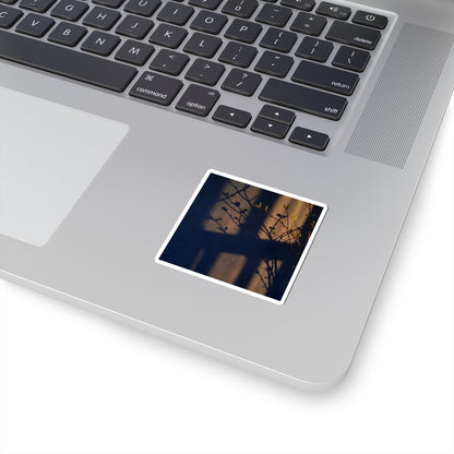 Shadow Play Spring Sticker | Dark Japandi Moody Design