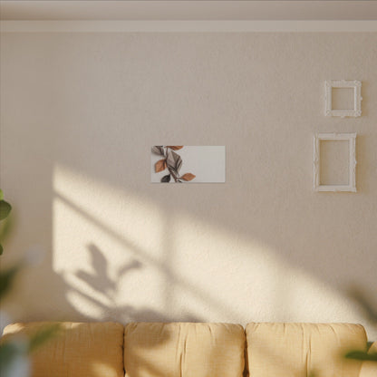 Paper Fold Autumn Canvas Art | Japandi Earthy Design
