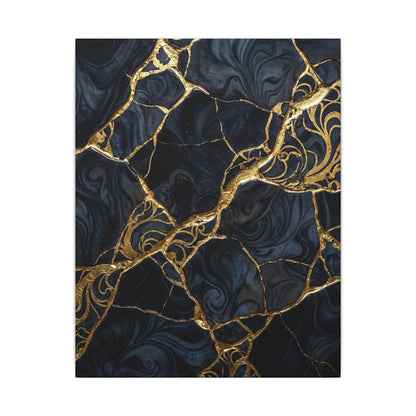 Kintsugi Gold Vein Canvas Art