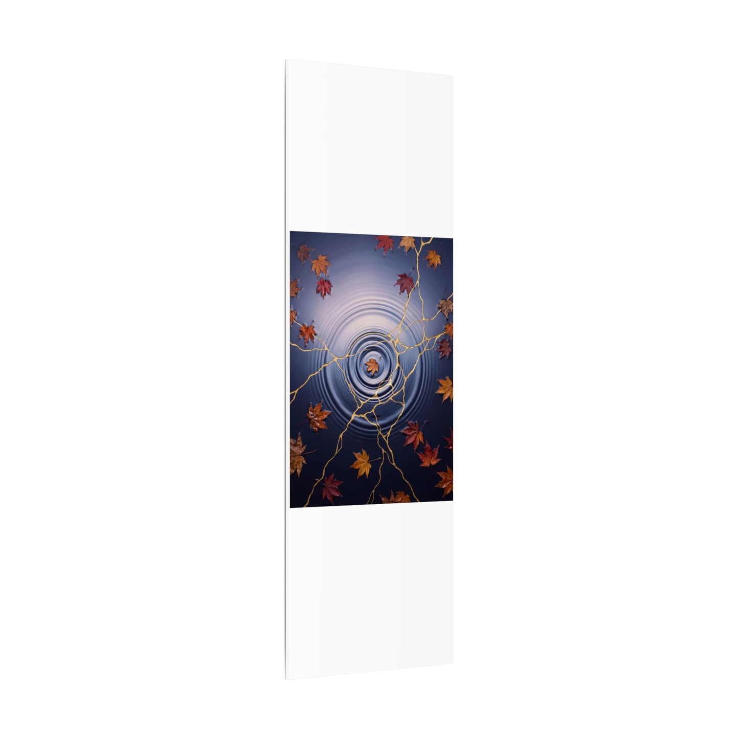 Kintsugi Water Ripple in Dawn | Gold Vein Canvas Art