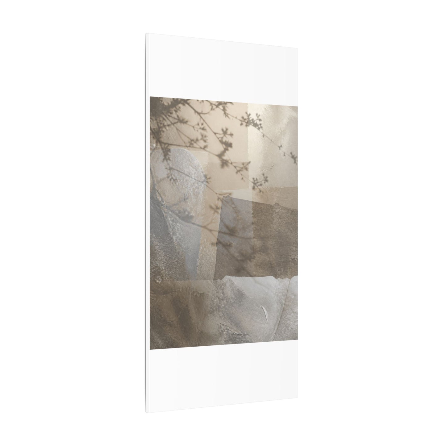 Neutral Shadow Play Canvas Art - Texture Japandi