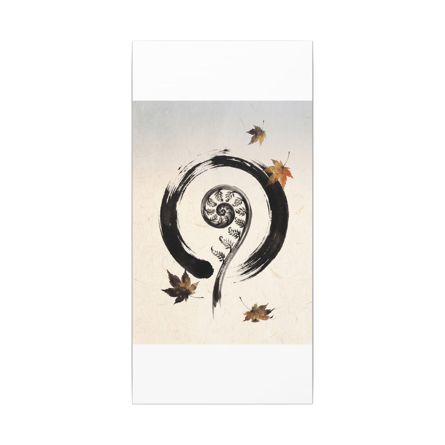 Fern Unfurling Autumn Canvas Art | Zen Peaceful Design