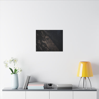 Shadow Play Winter Canvas Art | Dark Japandi Moody Design