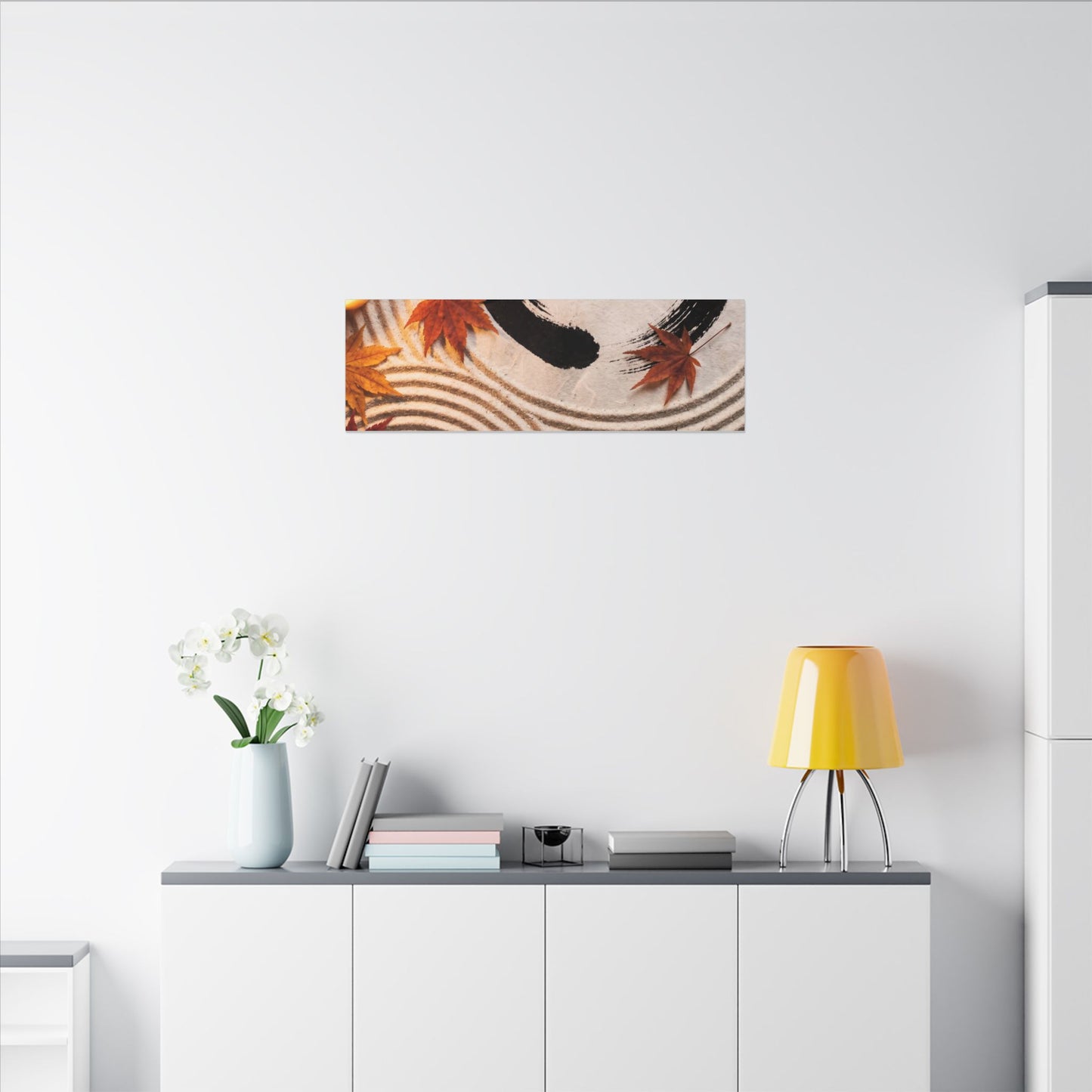 Tranquil Rock Garden Canvas Art - Enso Zen