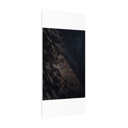 Shadow Play Winter Canvas Art | Dark Japandi Moody Design