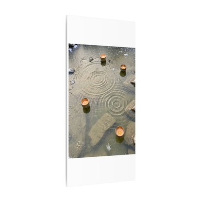 Water Ripple Canvas Art | Winter Japandi Japanese Pattern Art