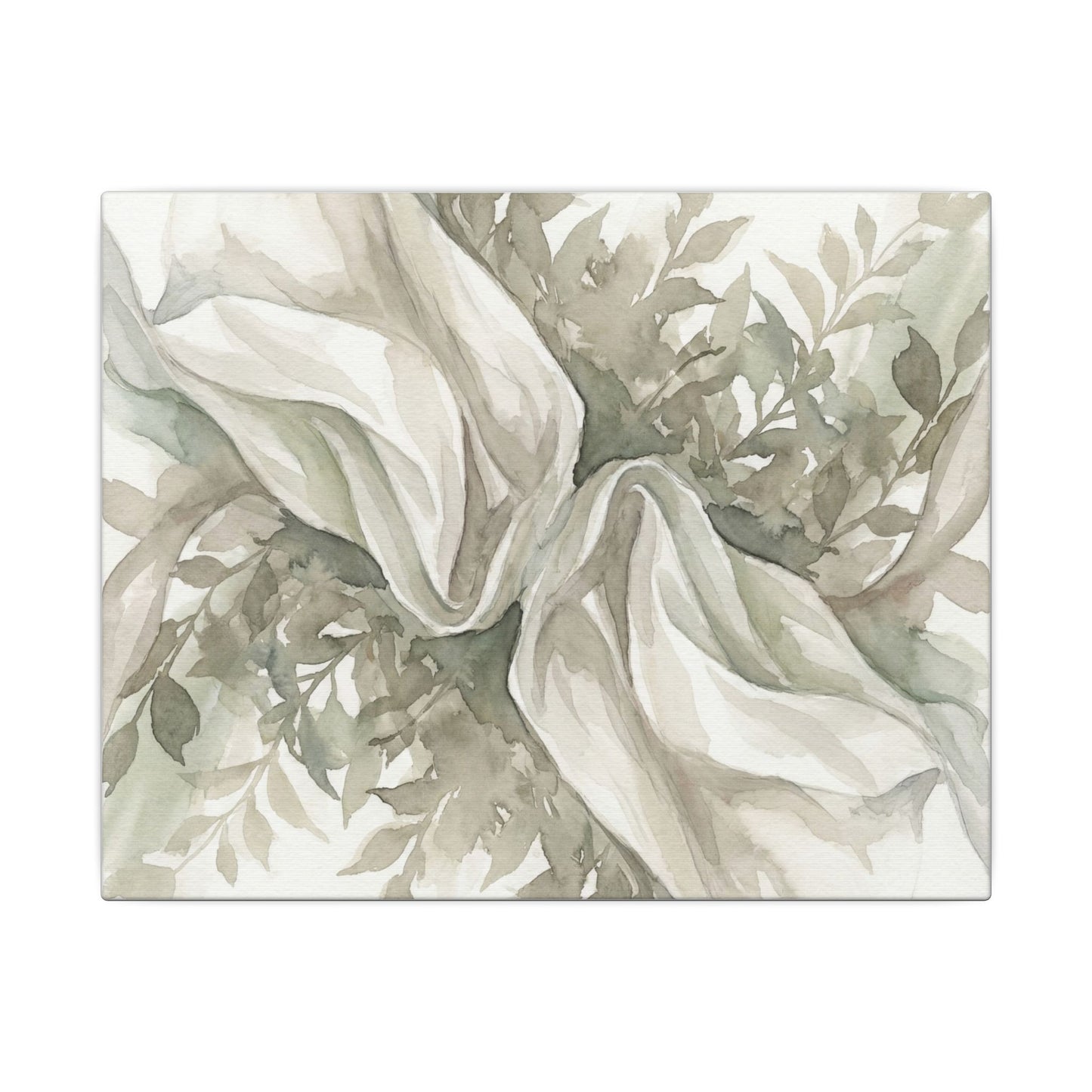 Summer Silk Drape Watercolor Canvas Art | Cozy Decor