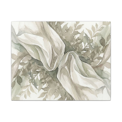Summer Silk Drape Watercolor Canvas Art | Cozy Decor