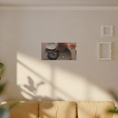 Candlelight Broken Pottery Canvas Art - Japandi Ma