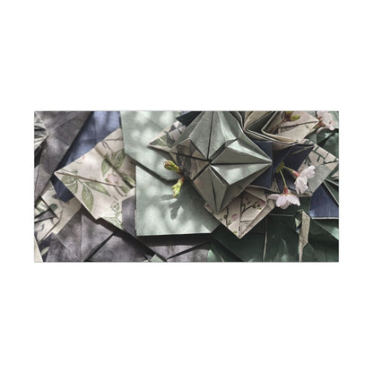 Shibui Paper Fold Canvas Art - Japandi Japanese Pattern