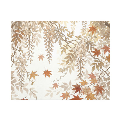 Shibui Wisteria Canvas Art - Japandi Japanese Pattern Art Print
