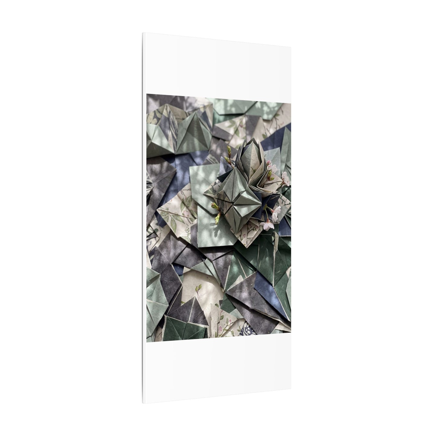 Shibui Paper Fold Canvas Art - Japandi Japanese Pattern