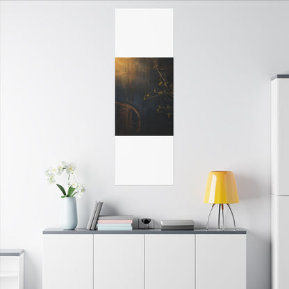Spring Rust Patina Dark Texture Canvas Art | Moody Decor