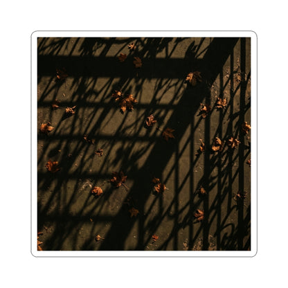 Shadow Play Sticker | Autumn Dark Japandi Moody Minimal Art Art Print