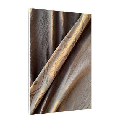 Warm Silk Drape Canvas Art - Japanese Pattern Japandi