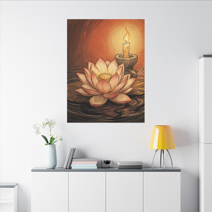 Fukinsei Dried Flowers Canvas Art - Japandi Texture