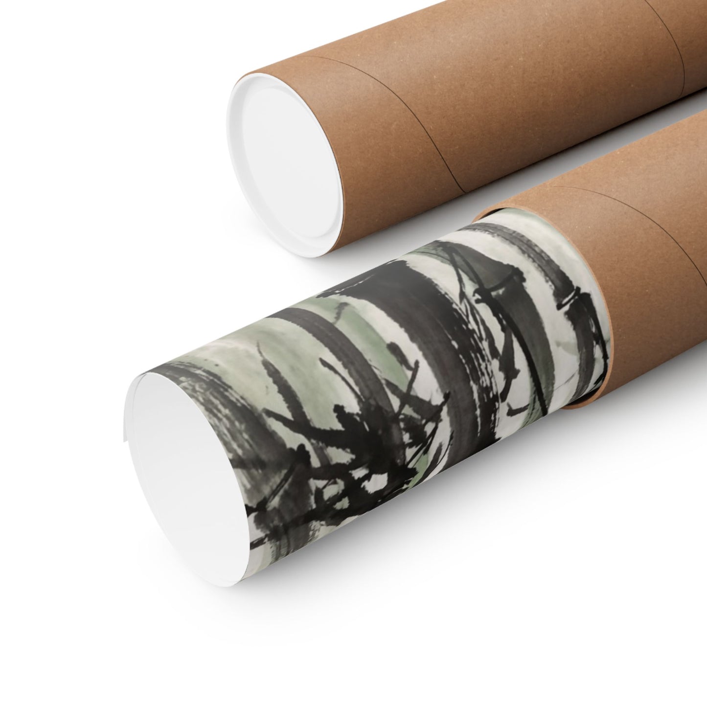 Bamboo Grove Sumi E Wall Art Print | Tranquil Zen Art