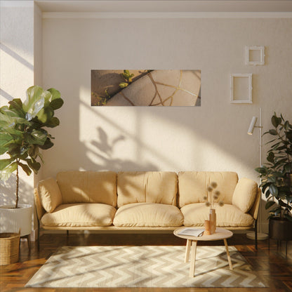 Spring Broken Pottery Gold Vein Canvas Art | Beautiful Decor