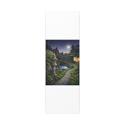Spring Moonlit Garden Gold Vein Canvas Art | Resilient Decor