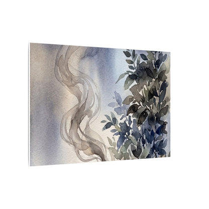 Incense Smoke Summer Canvas Art | Japandi Cozy Design