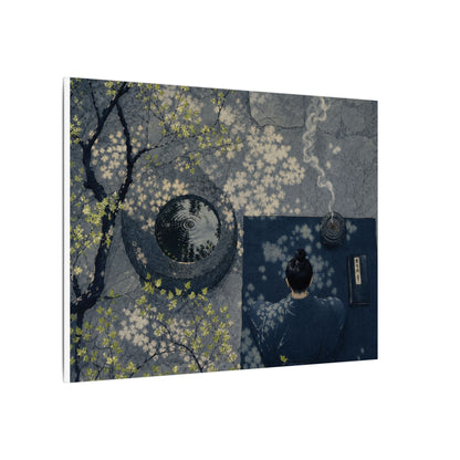 Spring Incense Smoke Ukiyo E Inspired Canvas Art | Tranquil Decor