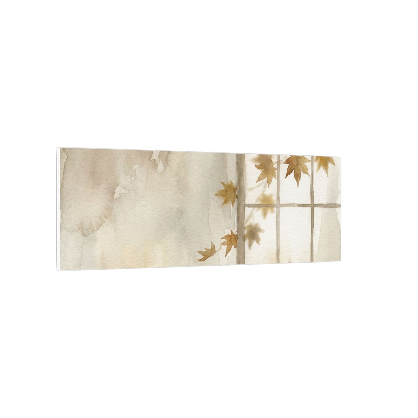 Warm Shoji Screen Canvas Art - Watercolor Japandi