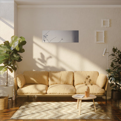 Japandi Shadow Play in Dawn | Japanese Pattern Canvas Art
