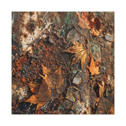 Rust Patina Canvas Art | Autumn Japandi Texture Art