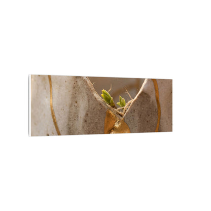 Golden Hour Broken Pottery Canvas Art - Japandi Kanso