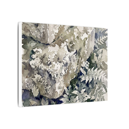 Stone Lantern Watercolor Canvas Art | Elegant Japandi Art