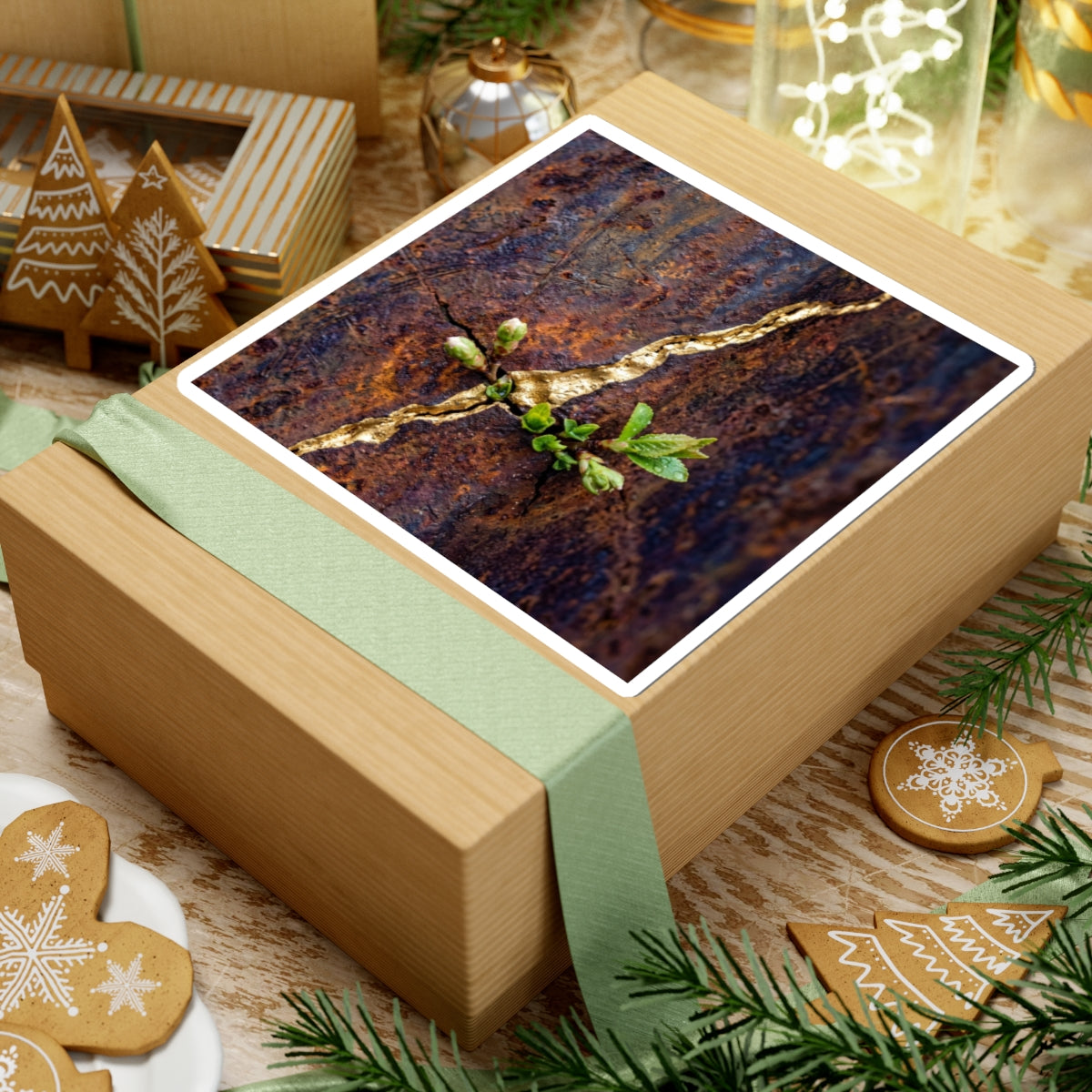 Rust Patina Sticker | Spring Kintsugi Broken Beauty Art