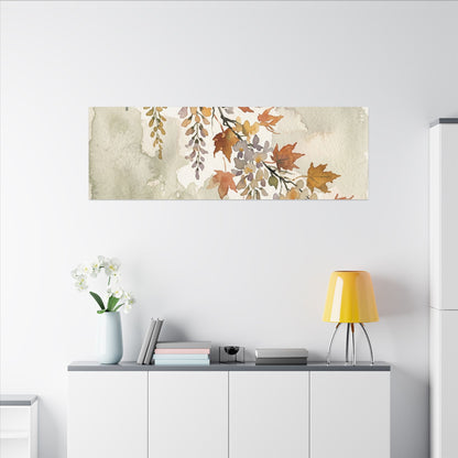 Ma Wisteria Canvas Art - Japandi Watercolor