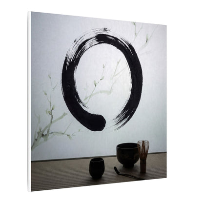 Tea Ceremony Enso Canvas Art | Peaceful Zen Art