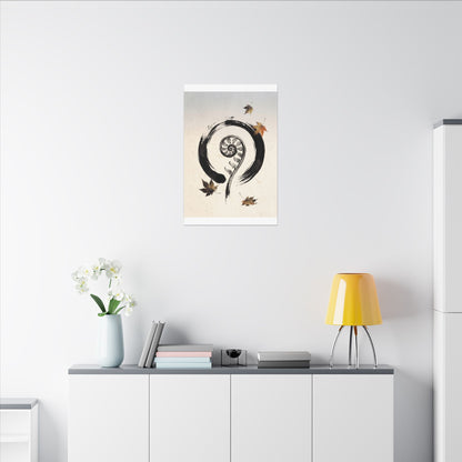 Fern Unfurling Autumn Canvas Art | Zen Peaceful Design