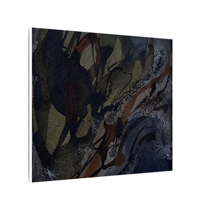 Shadow Play Winter Canvas Art | Dark Japandi Luxurious Design