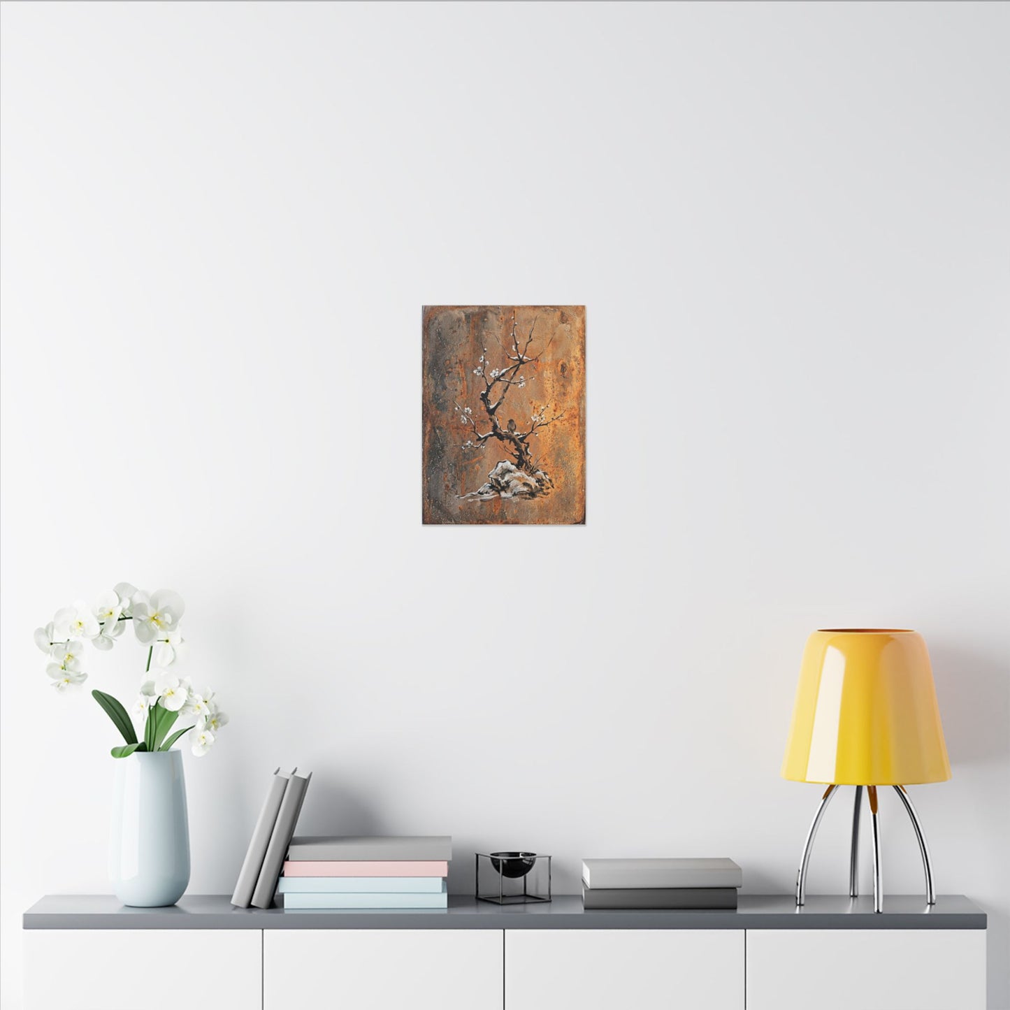 Datsuzoku Rust Patina Canvas Art - Zen Sumi E