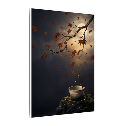 Moonlit Garden Gold Repair Canvas Art | Beautiful Kintsugi Art