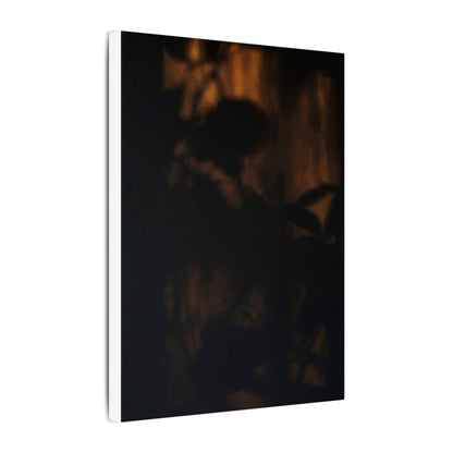 Shadow Play Summer Canvas Art | Dark Japandi Sophisticated Design