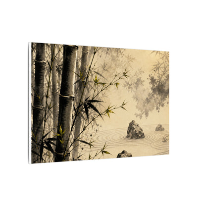 Peaceful Bamboo Grove Canvas Art - Karesansui Zen