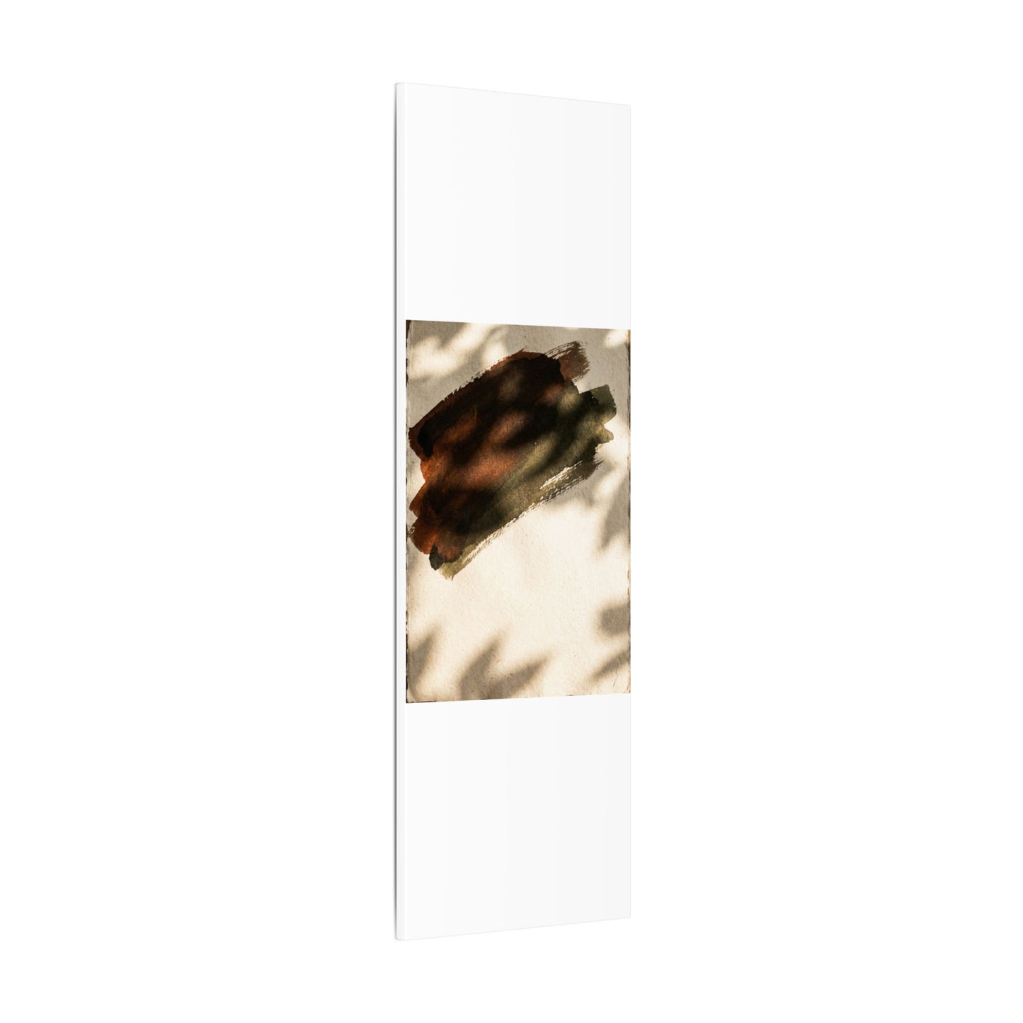 Ink Brushstroke Canvas Art | Summer Dark Japandi Moody Minimal Art