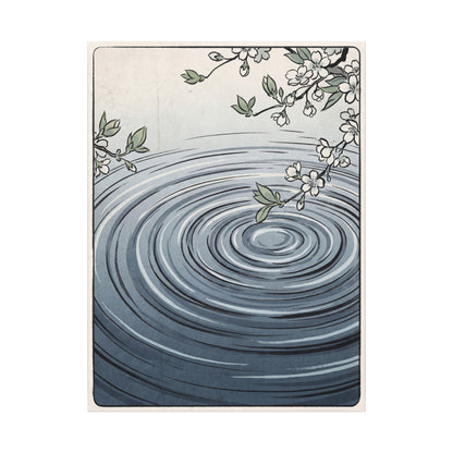 Calm Water Ripple Canvas Art - Ukiyo E Inspired Zen