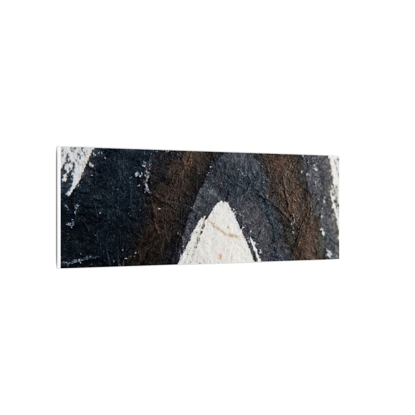 Moody Ink Brushstroke Canvas Art - Moody Minimal Dark Japandi