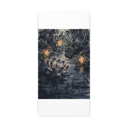 Fukinsei Lotus Flower Canvas Art - Zen Sumi E